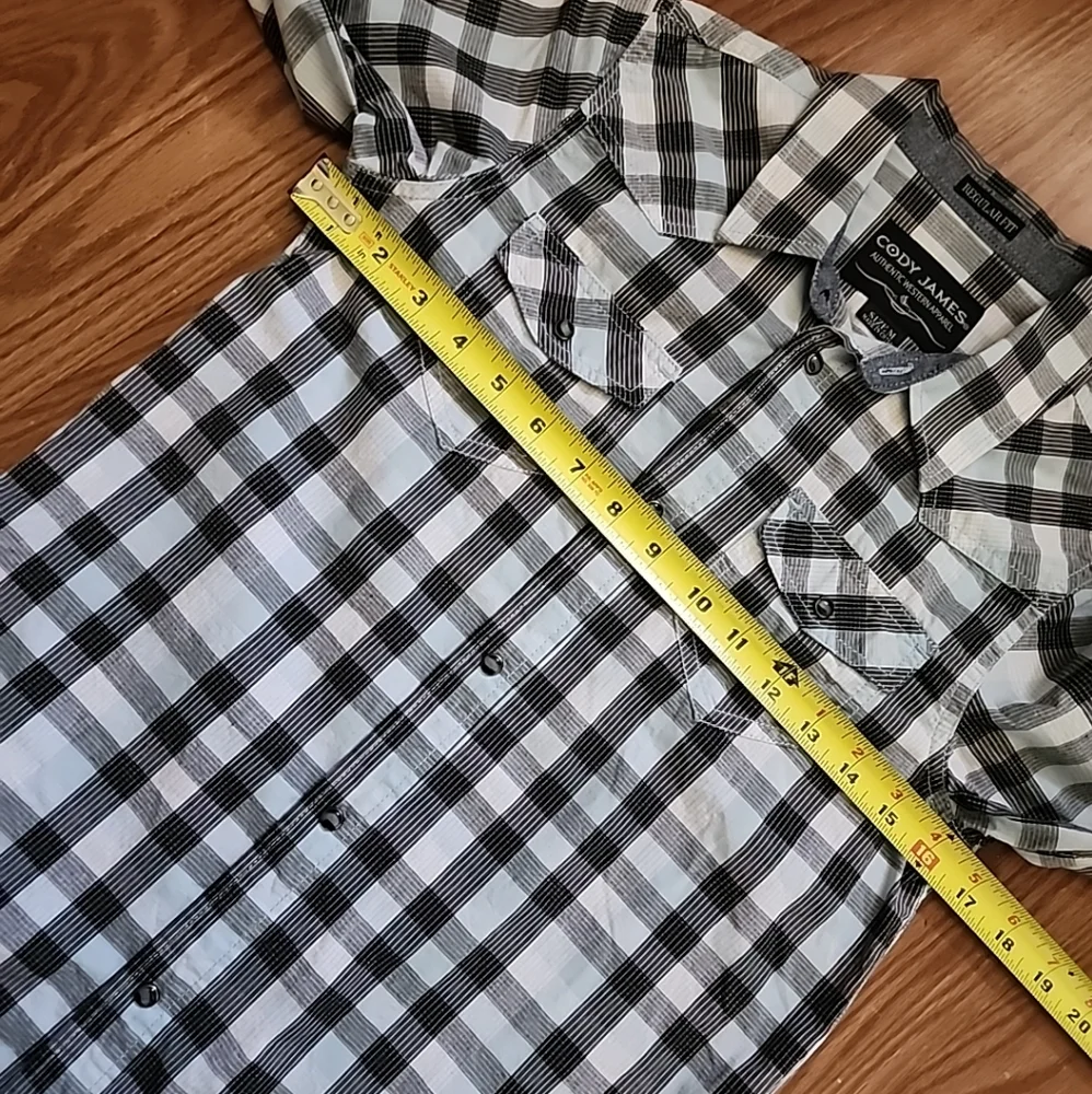 Kids Cody James Snap Up‎ Long Sleeve Shirt Med Western Cowboy